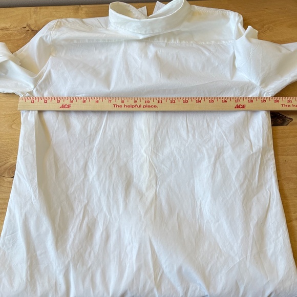 J CREW SHIRT 10 CRISP WHITE COTTON CLASSIC WORK PREPPY TIMELESS CLOSET STAPLE - Picture 7 of 11